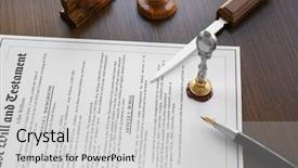  Presentation with wax - Theme with acknowledgement - stamping old notarial wax seal background and a light gray colored foreground