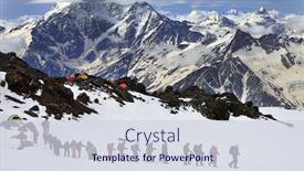  Presentation with tour - PPT layouts with aclimatisation-tour-on-elbrus-peak background and a sky blue colored foreground