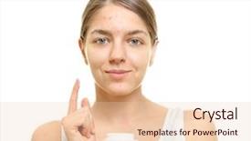  Presentation with behavioral problem mentally retarde - Amazing presentation theme having acne vulgaris - beautiful young woman with cream backdrop and a lemonade colored foreground