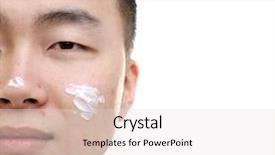  Presentation with acne vulgaris - Audience pleasing PPT layouts consisting of acne vulgaris - young asian man with cream backdrop and a lemonade colored foreground