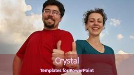  Presentation with fingers - PPT theme with acomplishments - couple with ok fingers background and a  colored foreground