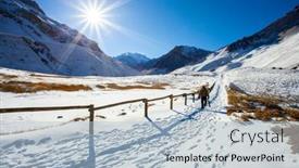  Presentation with park - Presentation design featuring aconcagua-provincial-park-is-located background and a lemonade colored foreground