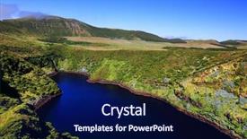  Presentation with flores de mayo - Cool new theme with acor - lake comprida on flores island backdrop and a  colored foreground