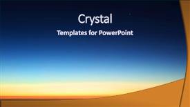  Presentation with atlantic - Presentation theme consisting of acor - sunrise over the atlantic ocean background and a navy blue colored foreground