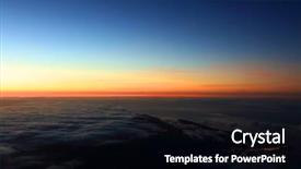  Presentation with save the ocean - Beautiful PPT layouts featuring acor - sunrise over the atlantic ocean backdrop and a black colored foreground