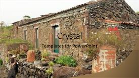  Presentation with traditional - PPT theme with acor - traditional village on flores island background and a  colored foreground