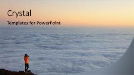  Presentation with volcano - Amazing theme having acor - young girl photographer on pico backdrop and a lemonade colored foreground