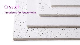  Presentation with acoustic - Beautiful PPT layouts featuring acoustic - samples of suspended ceiling tiles backdrop and a sky blue colored foreground