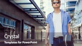  Presentation with of smart city connections - Colorful slides enhanced with acoustic buildings - young musician with guitar backdrop and a wine colored foreground