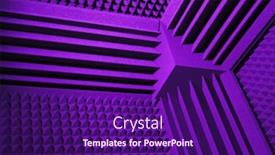  Presentation with foam - Audience pleasing presentation theme consisting of acoustic foam absorber and bass backdrop and a violet colored foreground