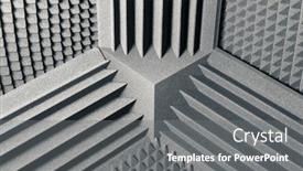  Presentation with acoustic - Cool new PPT theme with bass traps for sound backdrop and a gray colored foreground