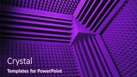  Presentation with acoustic - Cool new slide deck with acoustic-foam-absorber-and-bass backdrop and a violet colored foreground