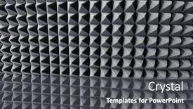  Presentation with acoustic - Cool new slide set with acoustic-foam-absorber-for-sound backdrop and a dark gray colored foreground