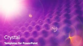  Presentation with abstract light - Presentation theme consisting of acoustic foam abstract background with glow light background and a purple colored foreground