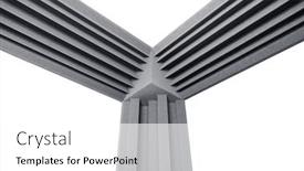  Presentation with acoustic - Beautiful presentation design featuring acoustic foam bass traps for sound dampering isolated on white backdrop and a white colored foreground