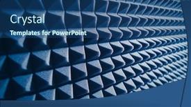  Presentation with foam - Audience pleasing presentation theme consisting of acoustic-foam-material-for-sound backdrop and a ocean colored foreground