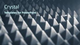  Presentation with foam - PPT theme having acoustic foam pyramid abstract background background and a ocean colored foreground