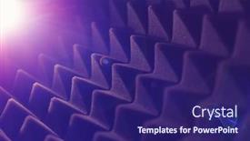  Presentation with foam - Cool new PPT theme with acoustic foam pyramid abstract background backdrop and a navy blue colored foreground