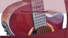  Presentation with high quality - Slide set consisting of acoustic-guitar-high-quality-musical background and a violet colored foreground