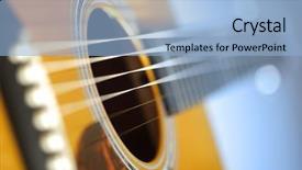  Presentation with acoustic - Amazing presentation theme having acoustic guitar with very shallow backdrop and a light blue colored foreground