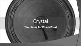  Presentation with acoustic - Theme consisting of acoustic-paper-speaker-isolated background and a dark gray colored foreground