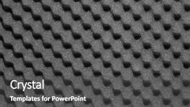  Presentation with foam - Beautiful presentation design featuring acoustic protection - bumpy open-cell foam rubber backdrop and a dark gray colored foreground