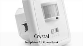  Presentation with infrared - Slide deck with acoustic protection - infrared motion and sound sensor background and a light gray colored foreground