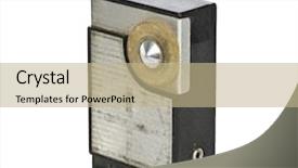  Presentation with vintage radio - Theme with acoustic waves - vintage transistor radio isolated background and a coral colored foreground