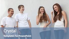  Presentation with teen girls - Cool new theme with acquaintance - teen boys get acquainted backdrop and a teal colored foreground