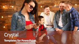  Presentation with group - Presentation consisting of acquaintance and flirtation a woman background and a tawny brown colored foreground