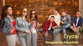  Presentation with group - Amazing slide set having acquaintance and flirtation a woman backdrop and a tawny brown colored foreground