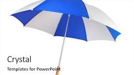  Presentation with rain - Presentation design enhanced with umbrella from a rain background and a white colored foreground