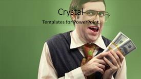  Presentation with money volt - Cool new presentation with acquisition - my money backdrop and a seafoam green colored foreground