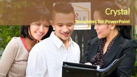  Presentation with real estate - Amazing slide set having acquisition - real estate market - young backdrop and a red colored foreground