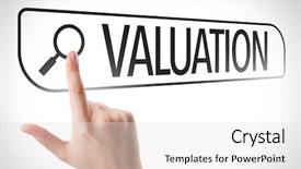  Presentation with valuation - Cool new presentation theme with acquisition - valuation written in search bar backdrop and a white colored foreground