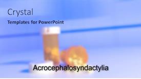  Presentation with disease - Slides featuring acrocephalosyndactylia-acrocephalosyndactylia-text background and a light blue colored foreground