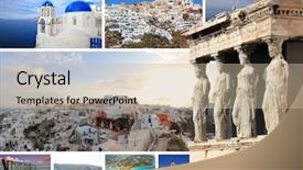  Presentation with qatar photos - Beautiful PPT layouts featuring acropolis athens - set of summer photos backdrop and a  colored foreground