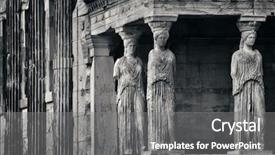  Presentation with classical - Amazing presentation having acropolis in athens greece backdrop and a gray colored foreground