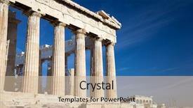  Presentation with ancient greece - Cool new theme with acropolis in athens greece backdrop and a soft green colored foreground