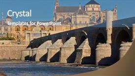 Presentation with cordoba - Cool new theme with across river guadalquivir in cordoba backdrop and a  colored foreground
