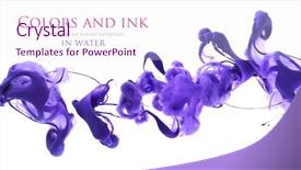  Presentation with ink - Cool new slides with acrylic colors and ink backdrop and a pink colored foreground