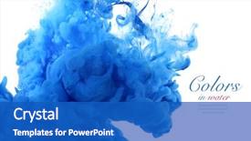  Presentation with acrylic in water - Cool new presentation with acrylic colors in water abstract backdrop and a teal colored foreground