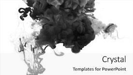  Presentation with abstract water color - Beautiful theme featuring acrylic colors in water abstract backdrop and a white colored foreground