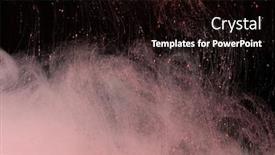  Presentation with ink blot - Presentation design with acrylic-colors-in-water-ink background and a wine colored foreground