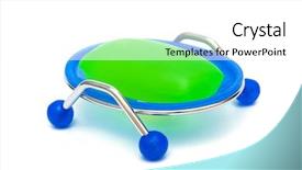  Presentation with white and navy blue - Cool new presentation theme with acrylic plastic - beautiful blue dish soap backdrop and a white colored foreground