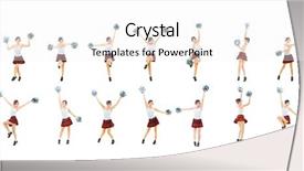  Presentation with modeling - Slide set having acting modeling - dancing group united we act background and a  colored foreground