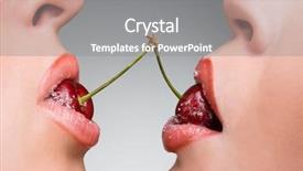  Presentation with lovers - Presentation design with acting modeling - female lovers enjoying erotic act background and a  colored foreground