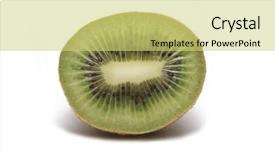  Presentation with kiwi fruit - Presentation theme with actinidia - fresh sweet kiwi fruit isolated background and a  colored foreground