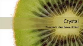  Presentation with kiwi fruit - Audience pleasing theme consisting of actinidia - kiwifruit kiwi fruit macro backdrop and a gold colored foreground
