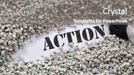  Presentation with action research - Presentation theme with action -- treasure word series background and a gray colored foreground